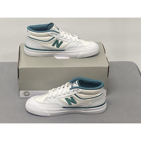 New Balance Franky Villani x Numeric 417 Shoes Size 9 White Vintage Teal - Picture 3 of 6